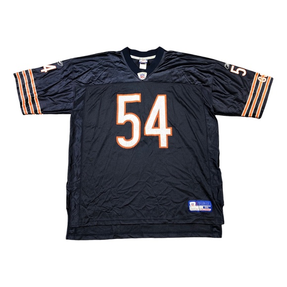Chicago Bears Brian Urlacher NFL 90s Reebok Mesh Football Jersey Mens 2XL - Picture 2 of 4